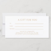 Elegante Kroon Blush Roze Salon Cadeaubon (Achterkant)