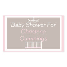 Elegante Kroonluchter Baby Shower Rechthoekige Sti