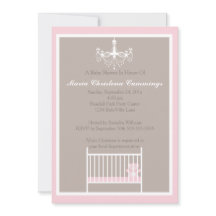 Elegante Kroonluchter Roze Teddybeer Baby Shower