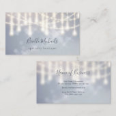 Elegante kroonluchter Sparkle Twinkle Lights Bokeh Visitekaartje (Voorkant / Achterkant)