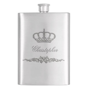 Elegante kroonprins koning monogram flacon