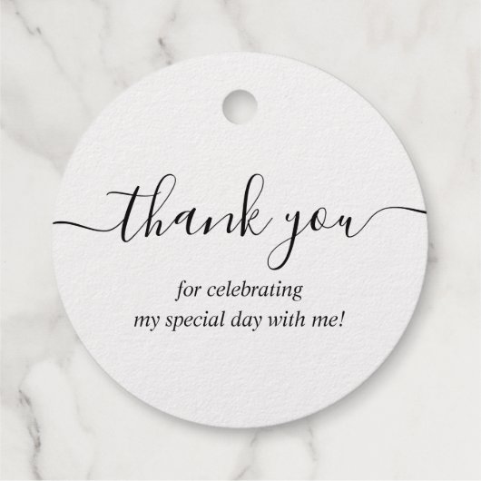 Elegante Kroonvlinder Quinceanera Goud Bedankjes Labels (Achterkant)