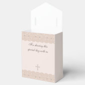 Elegante kruisdoop Christelijke doop Bedankdoosjes (Geopend)