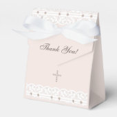 Elegante kruisdoop Christelijke doop Bedankdoosjes (Voorkant Zijde)