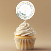 Elegante Kruisdoop Sticker | Eenvoudig religieus