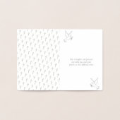 Elegante kruissympathie folie kaarten (Binnen)