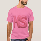 Elegante ks monogram alfabet t-shirt (Voorkant)