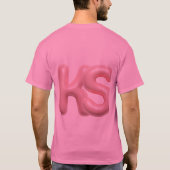 Elegante ks monogram alfabet t-shirt (Achterkant)