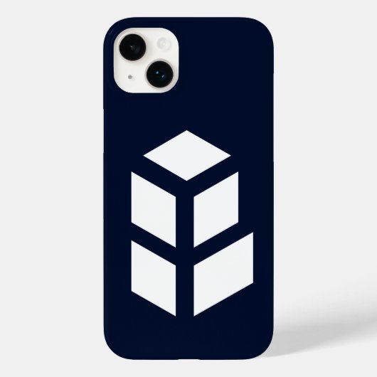 Elegante kubus zwart wit Case-Mate iPhone case (Achterkant)