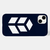 Elegante kubus zwart wit Case-Mate iPhone case (Achterkant (horizontaal))