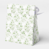 Elegante kuif w / Sage Groene Boog | Bruiloft Bedankdoosjes (Achterkant)