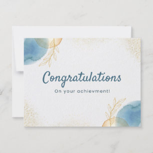 Elegante kunst gefeliciteerd met je prestatie briefkaart
