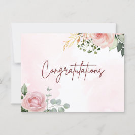 Elegante kunst gefeliciteerd met je prestatie briefkaart