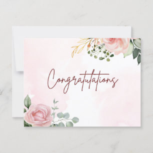 Elegante kunst gefeliciteerd met je prestatie briefkaart