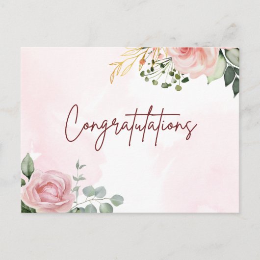 Elegante kunst gefeliciteerd met je prestatie briefkaart (Voorkant)