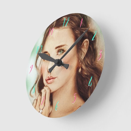  elegante ,  kunst ronde klok (Hoek)