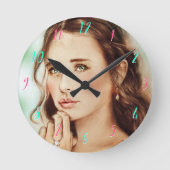  elegante ,  kunst ronde klok (Voorkant)