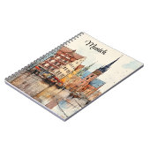 Elegante kunst van de iconische stad van Duitsland Notitieboek (Linkerzijde)
