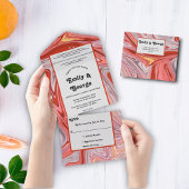 Elegante kunstzinnige kleurrijke lava Abstracte br All In One Uitnodiging