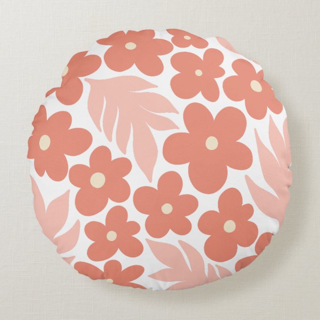 Elegante kussens met bloempatroon (Voorkant)