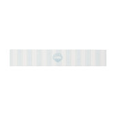 Elegante Kust Blauwe Schelp Uitnodigingen Wikkel (Vlak)