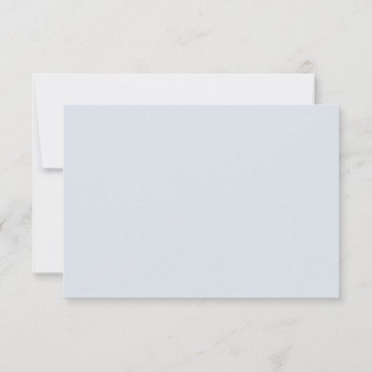 Elegante kust blauwe streep bruiloft RSVP kaartje (Achterkant)