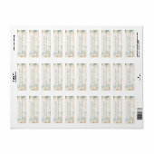 Elegante Kust Bruiloft Retouradres Etiket (Full Sheet)