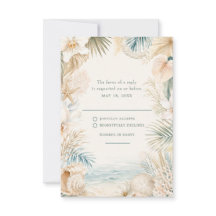 Elegante Kust Bruiloft RSVP