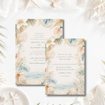 Elegante Kust Bruiloft RSVP