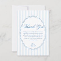 Elegante Kust Preppy Blauwe Streep Geschulpte Lijs