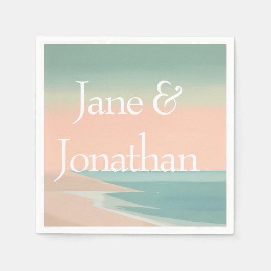 Elegante kust servet (Voorkant)