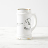Elegante Kust Stein Mok (Voorkant rechts)