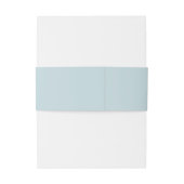 Elegante Kust Witte Zeeschelp Uitnodigingen Wikkel (Achterkant Voorbeeld)