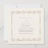 Elegante Kust Zeekant Zeeoorlogsschelp Strand Brui Kaart (Voorkant)