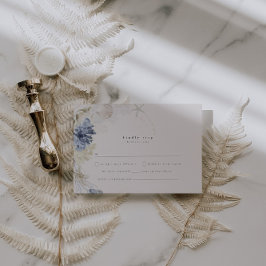 Elegante Kustbruiloft RSVP Kaart