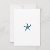 Elegante Kustromantiek Bruiloft Save The Date (Achterkant)