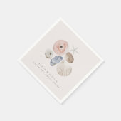 Elegante Kuststrand Bruiloft Cocktail servetten (Hoek)