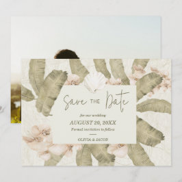Elegante Kuststrand Foto Save The Date