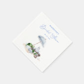 Elegante Kuststrand Picknick Bruidsborrel Servet (Hoek)