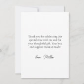 Elegante laarzen en bruisende bruidsjonker  bedankkaart (Achterkant)