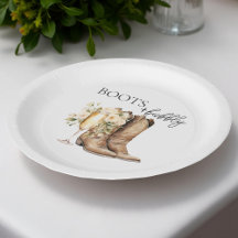 Elegante laarzen en bruisende bruiloft papieren bo