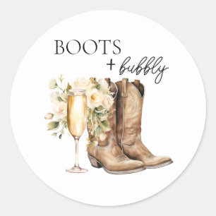 Elegante laarzen en bruisende bruiloft Sticker