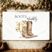 Elegante laarzen en Bubbly Wester Vrijgezellenfees Spandoek