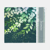 Elegante Laburnum Cascade Fleece Deken (Voorkant (Horizontaal))