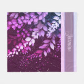 Elegante Laburnum Cascade Fleece Deken (Voorkant (Horizontaal))