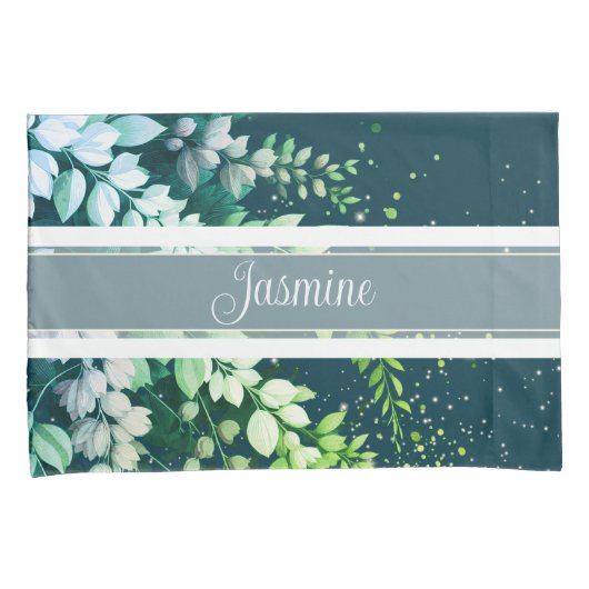 Elegante Laburnum Cascade Kussensloop (Voorkant-Rechts)