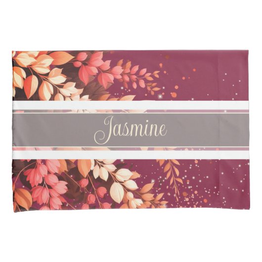 Elegante Laburnum Cascade Kussensloop (Voorkant-Rechts)