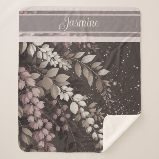 Elegante Laburnum Cascade Sherpa Deken (Voorkant)