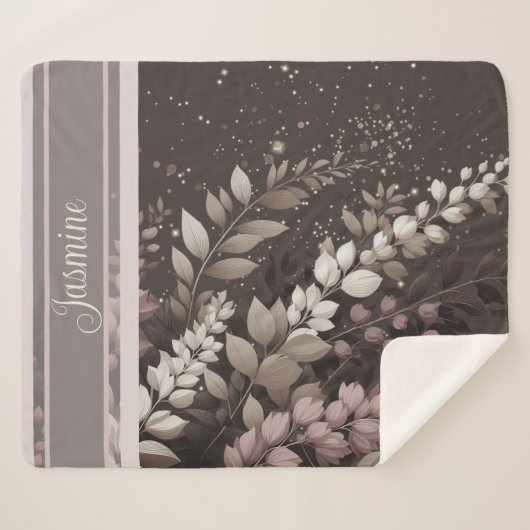 Elegante Laburnum Cascade Sherpa Deken (Voorkant (horizontaal))