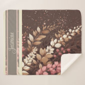 Elegante Laburnum Cascade Sherpa Deken (Voorkant (horizontaal))